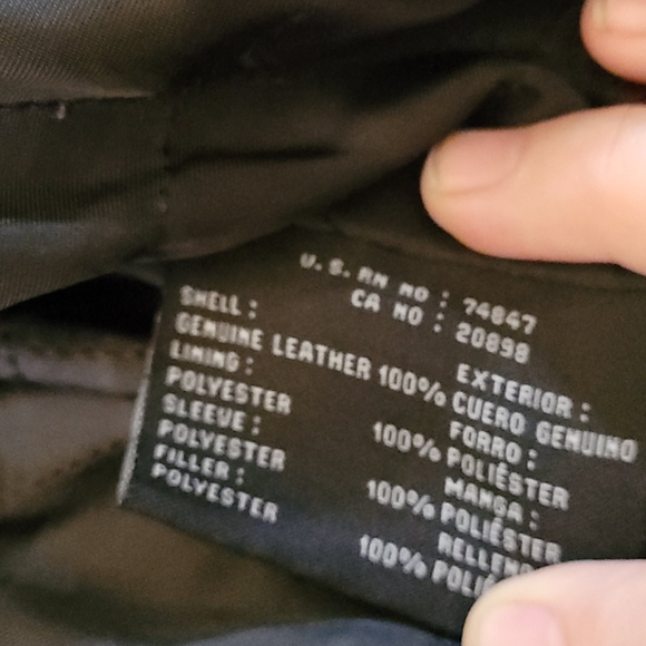 Soft black Dockers 4 pocket Med leather jacket